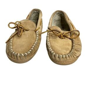 Youth 5 Minnie‎ Tonka Minnetonka Slipper Rubber Sole House Shoe Slide On Unisex